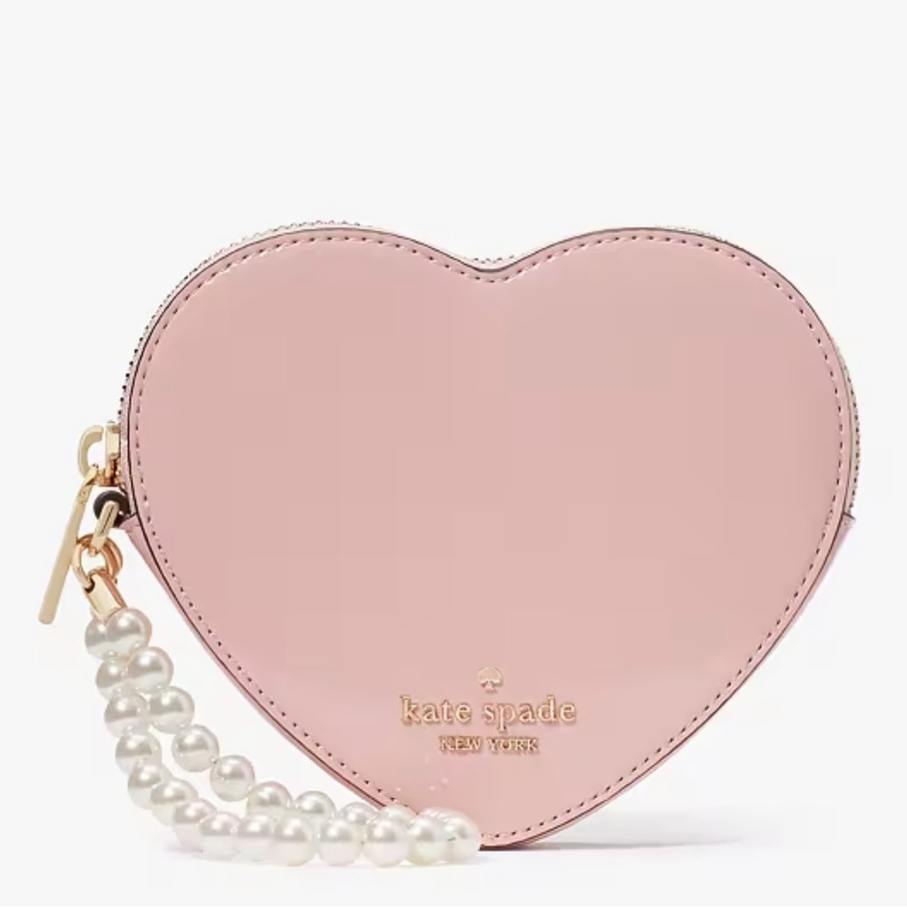 Kate Spade Pink Heart-Shaped Wallet